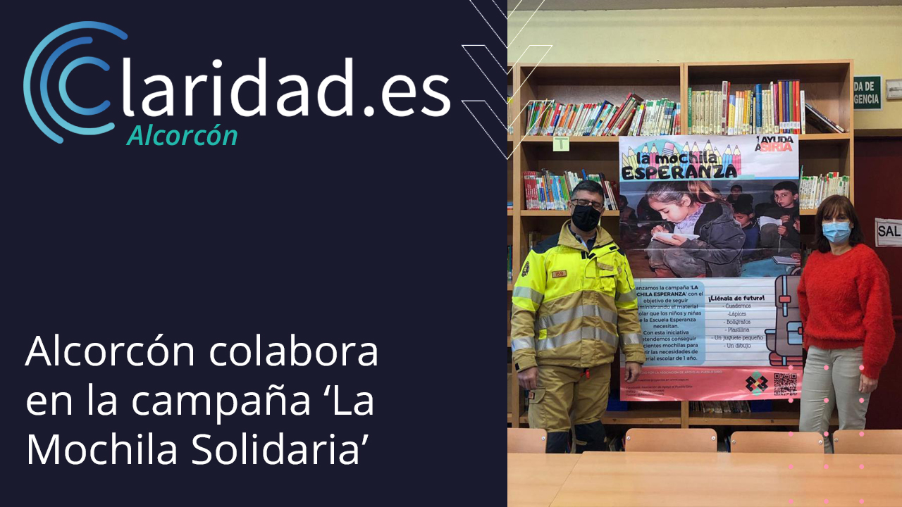 Alcorcón colabora en la campaña ‘La Mochila Solidaria’ CL